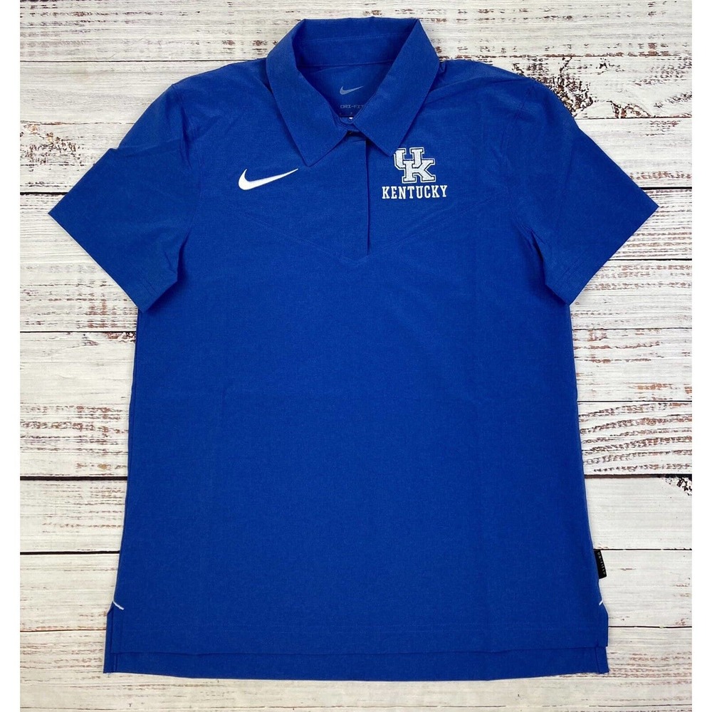 Kentucky Wildcats Nike Dri-Fit Golf Polo Shirts Women's Blue NWOT‎